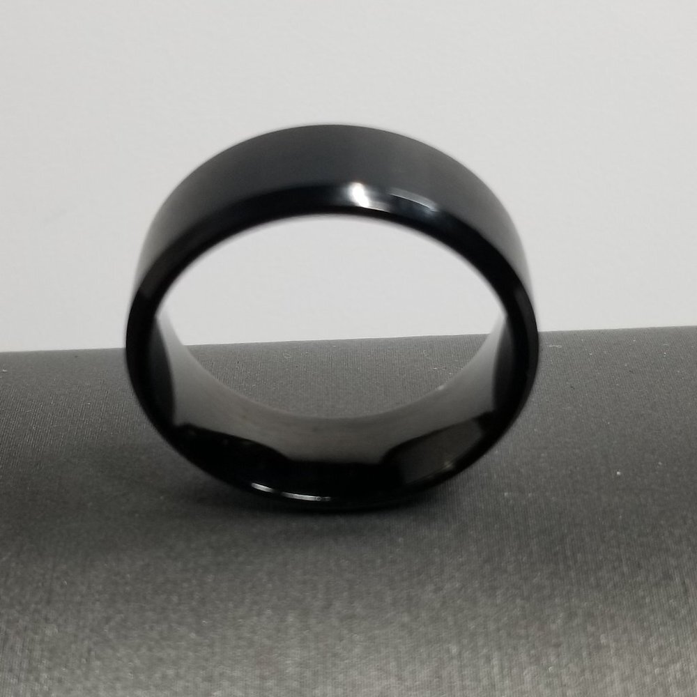 Adam Ring - Black Titanium Men's Wedding Band